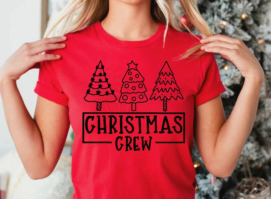 Single Color Screen Print- CHRISTMAS CREW