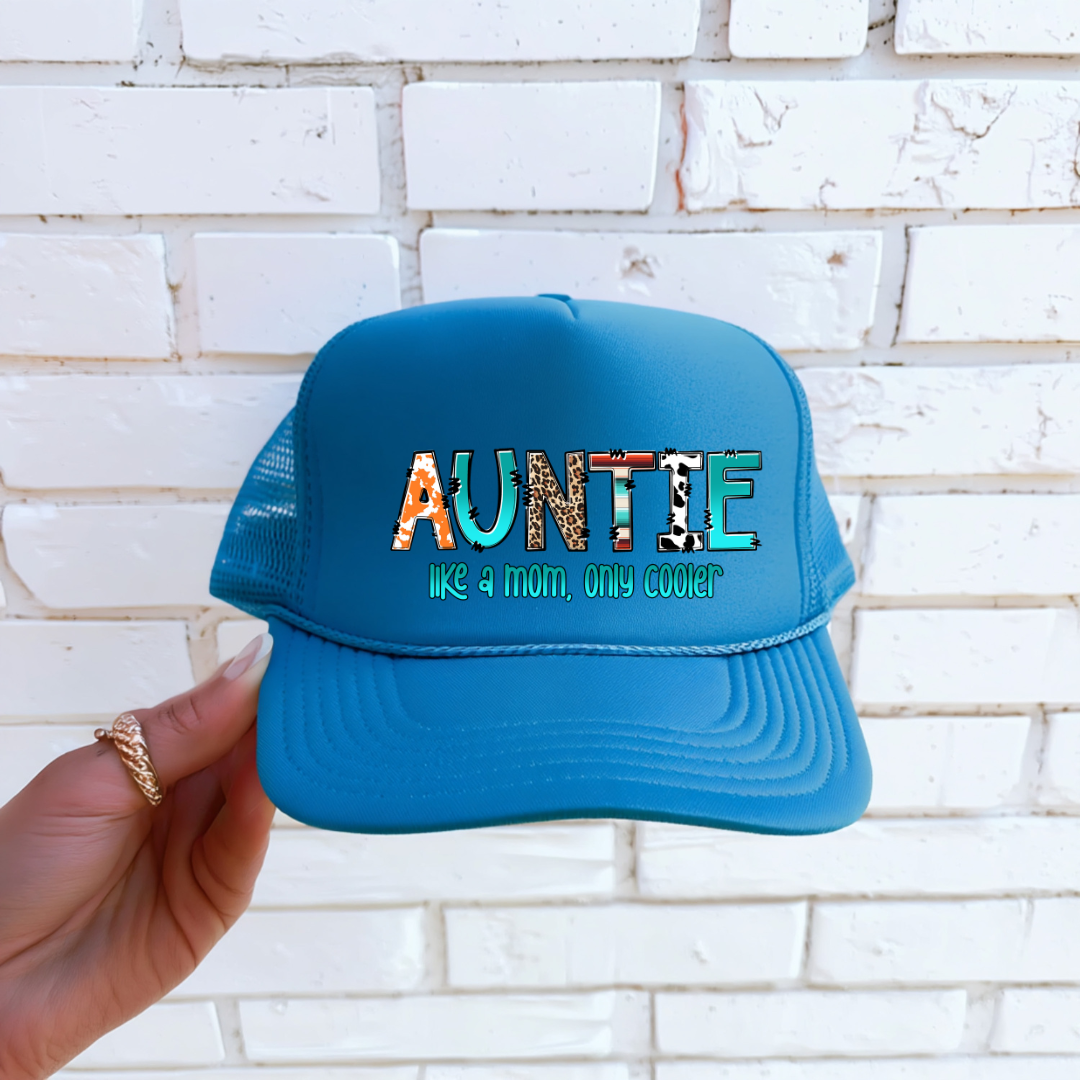 DTF HAT TRANSFER- AUNTIE