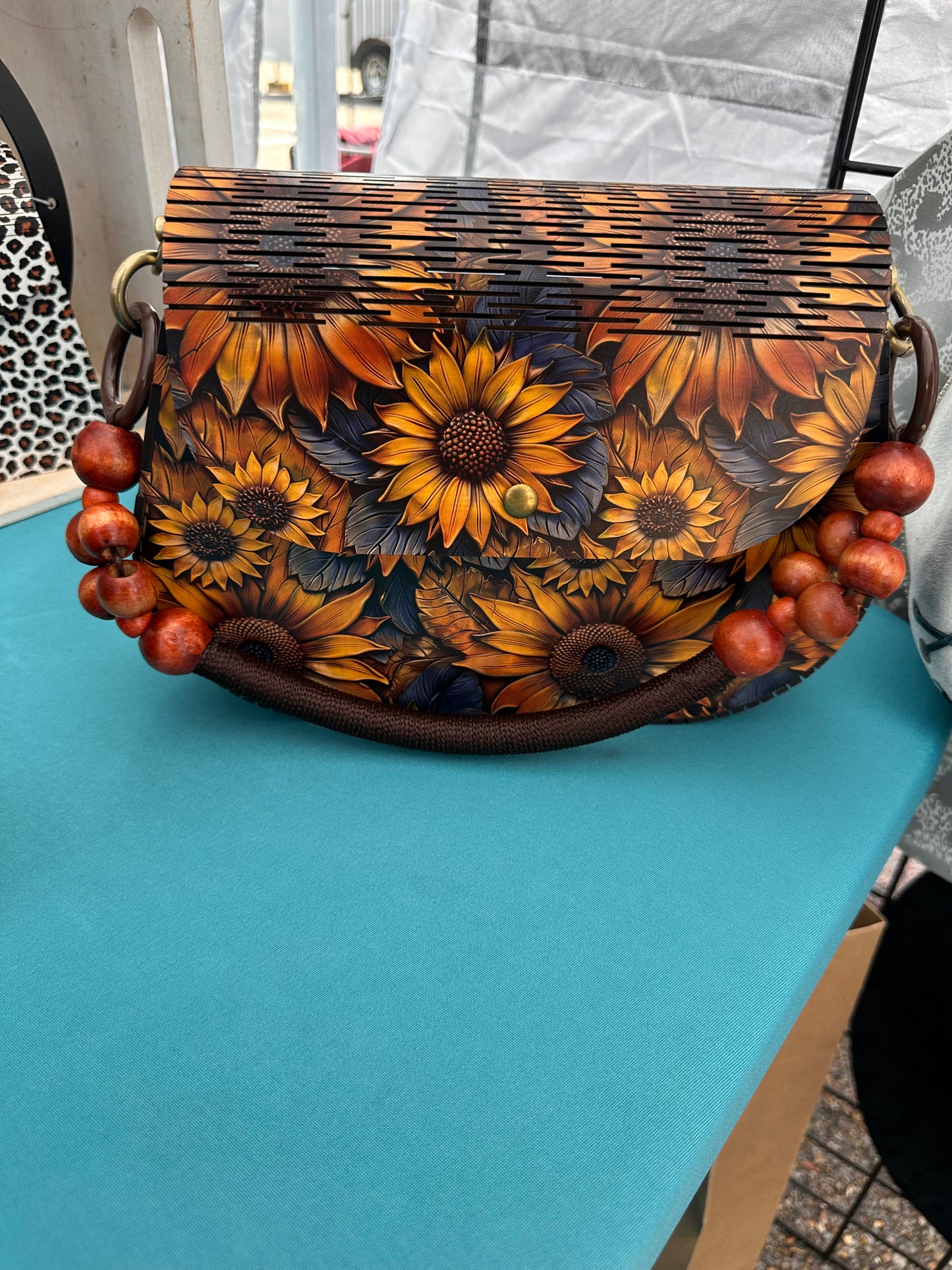"JANET" WOOD PURSE
