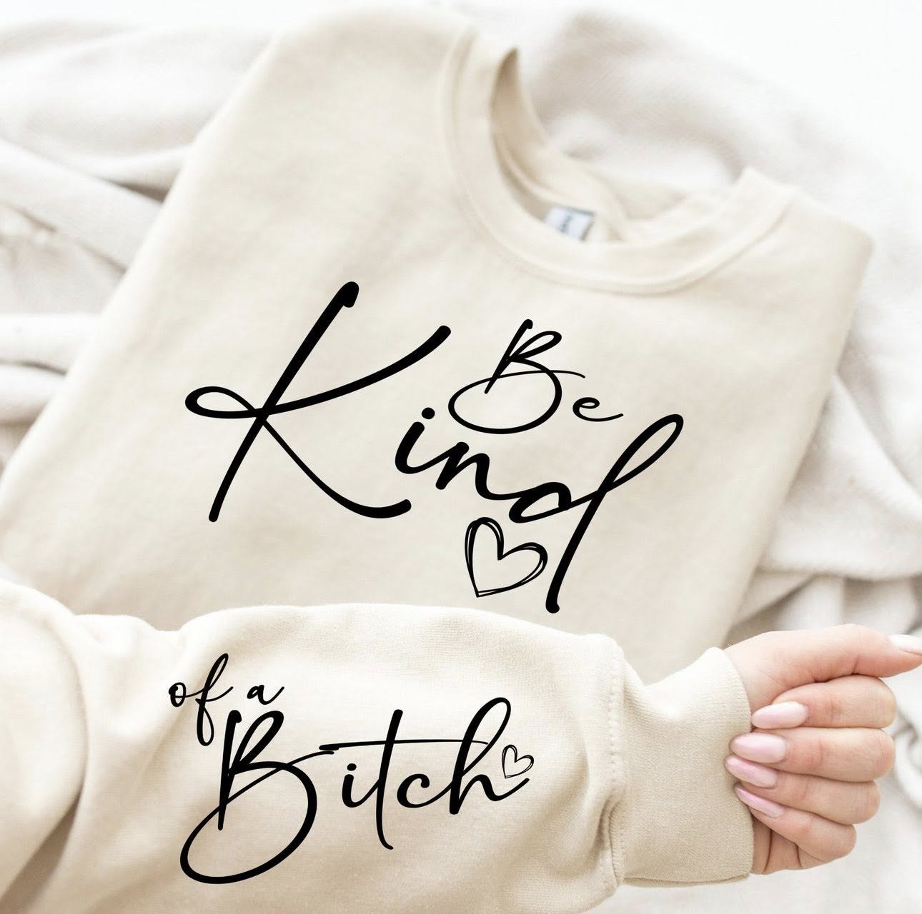 SINGLE COLOR SCREEN PRINT- BE KIND OF A B