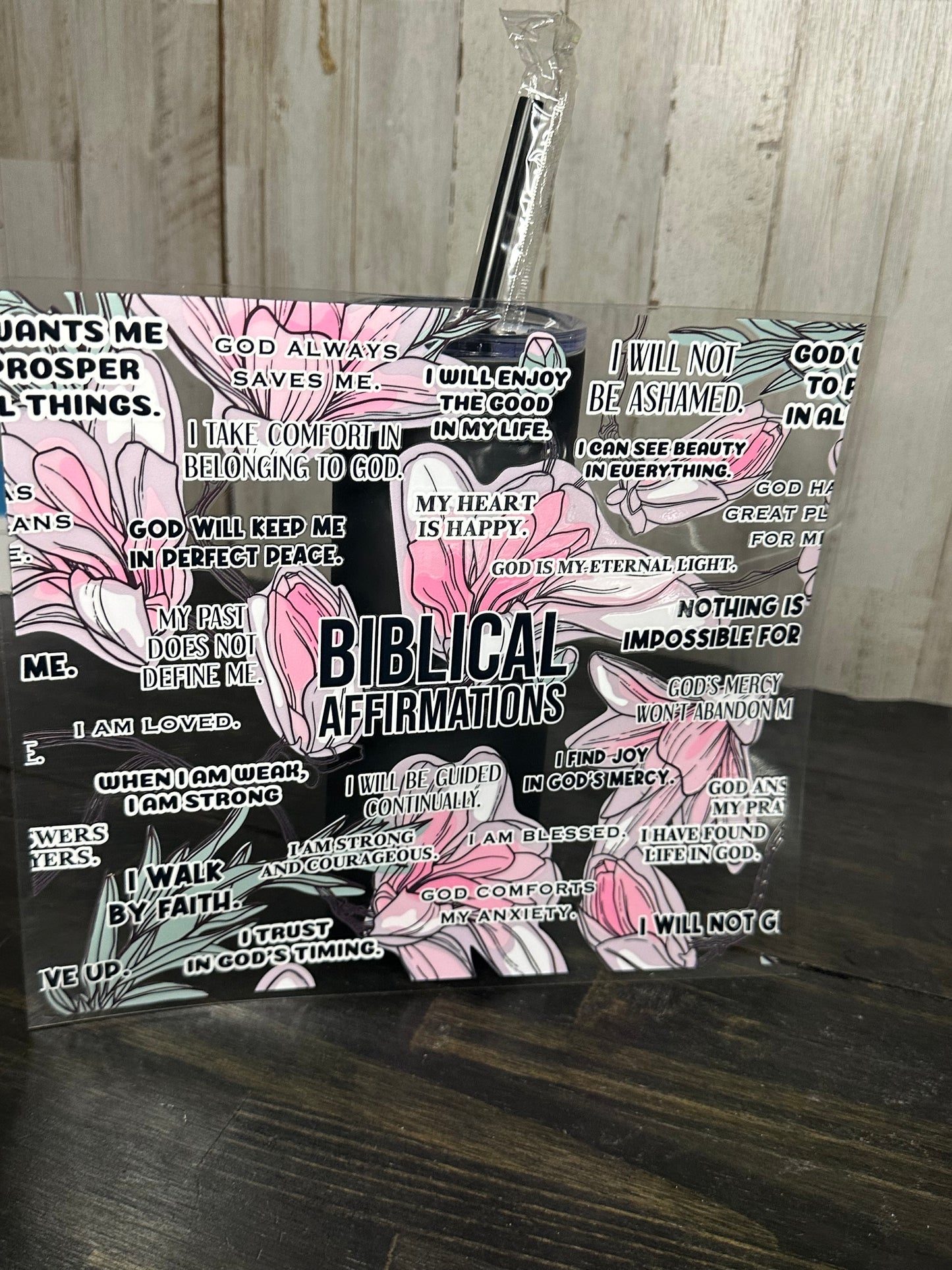 20 0z UV DTF WRAP- BIBLICAL AFFIRMATIONS