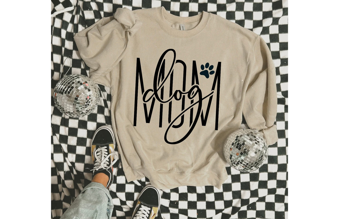 Single Color Screen Print- Dog Mom