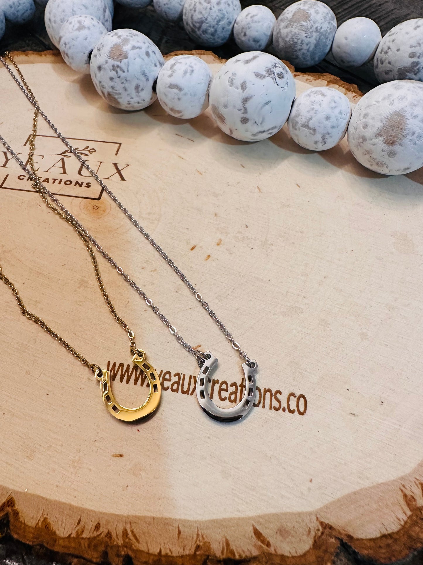 PERSONALIZED HORSESHOE NECKLACE