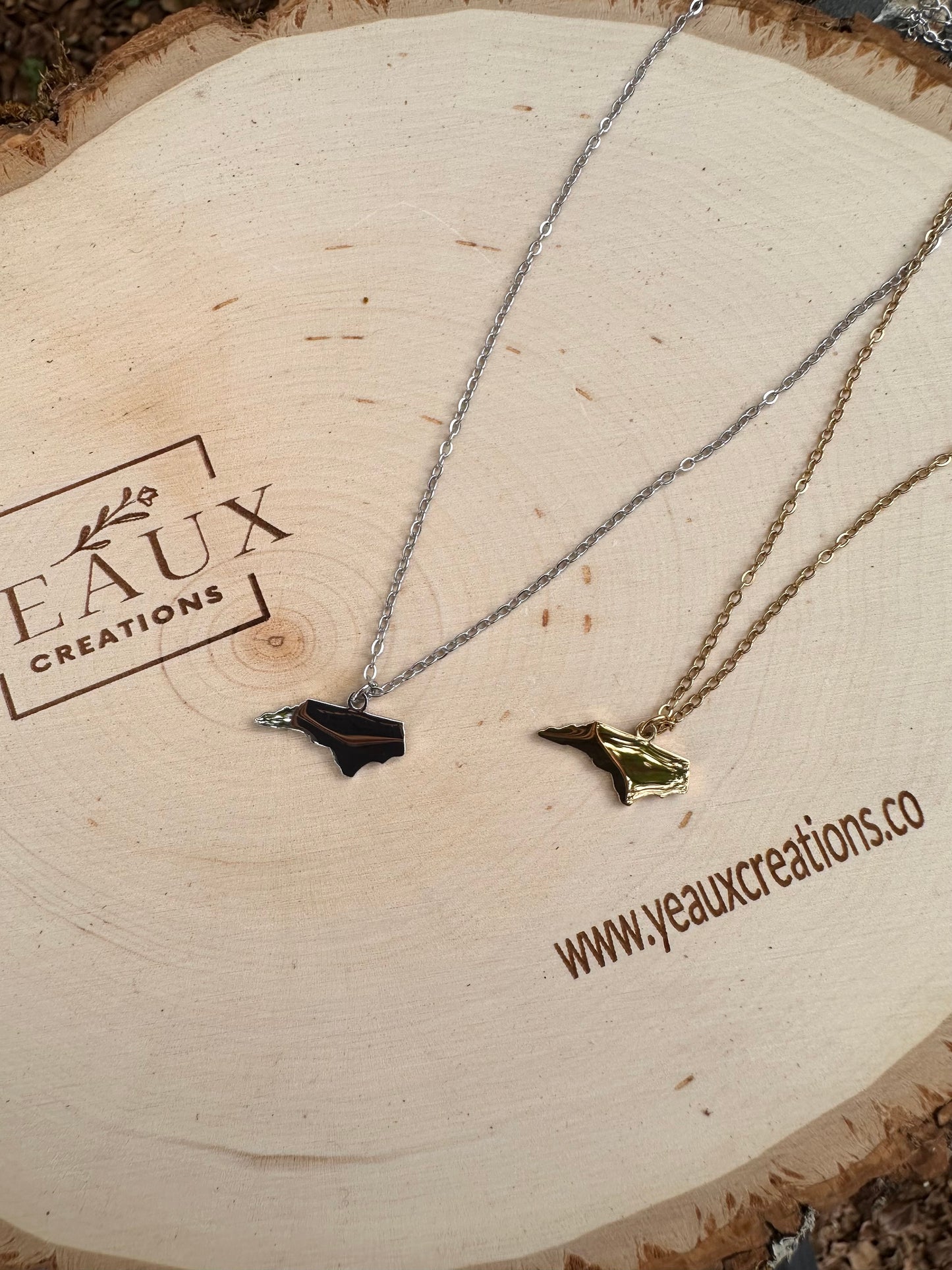 PERSONALIZED NORTH CAROLINA NECKLACE