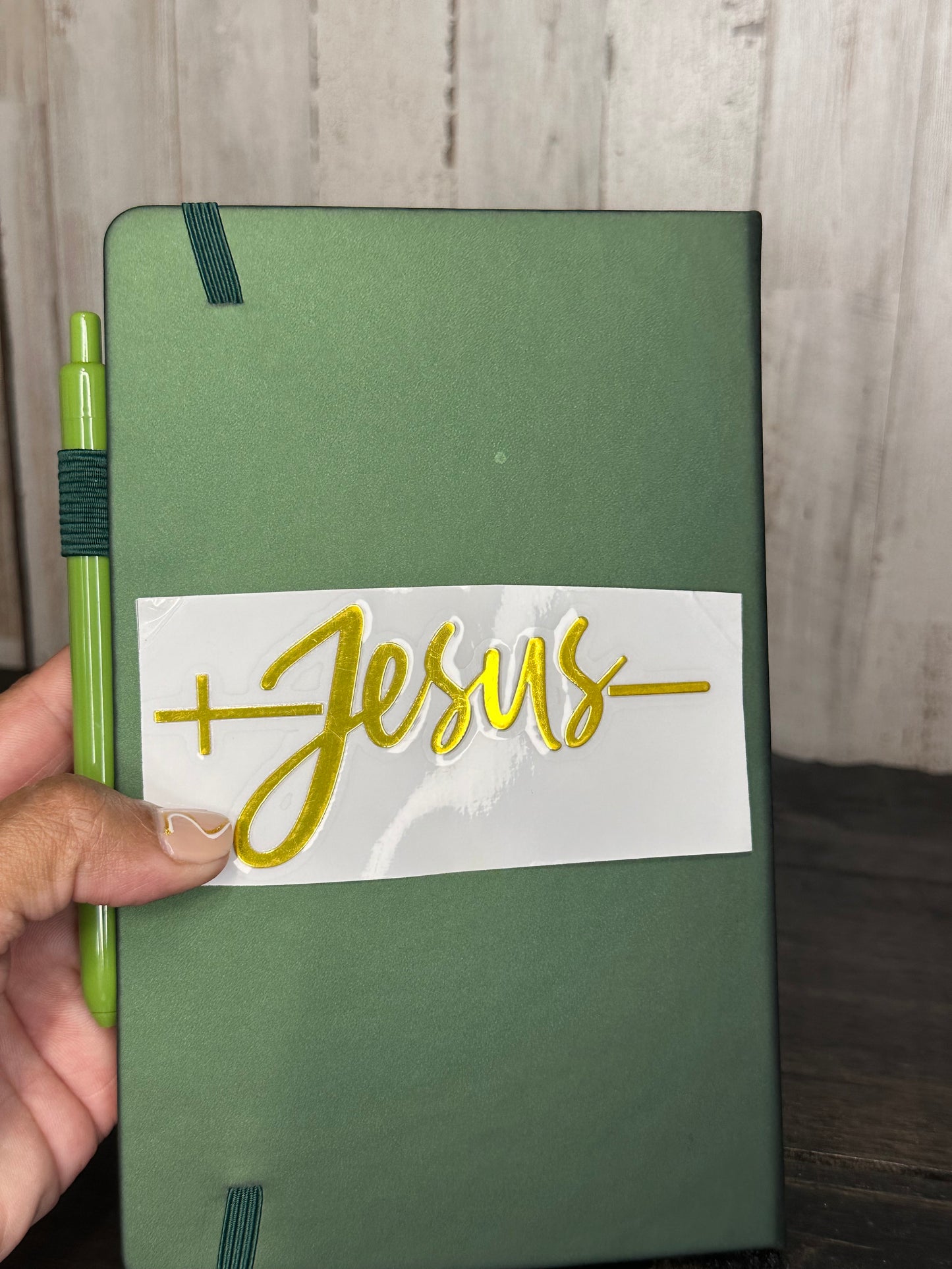 Journal Cover UV DTF-Gold Foil BLESSED IS THE MAN (FRONT AND BACK)