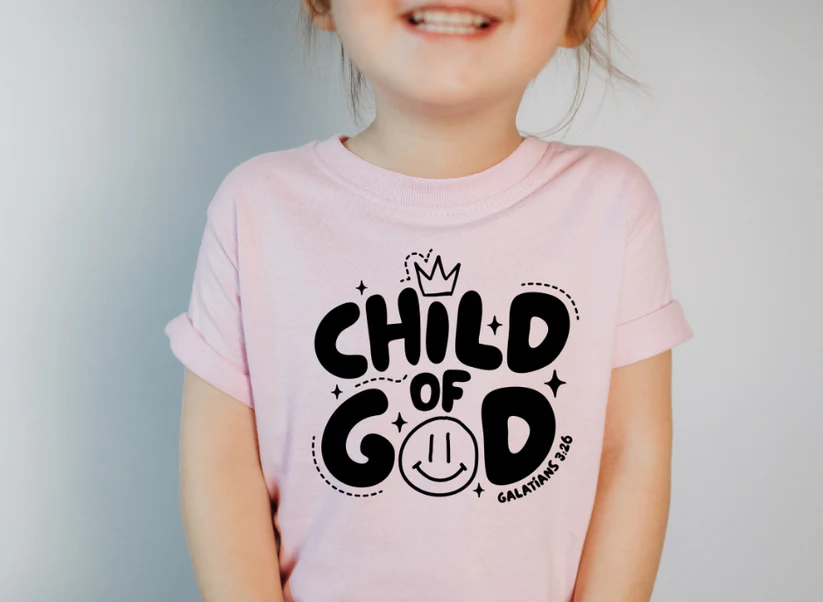 Single Color Screen Print- Youth CHILD OF GOD