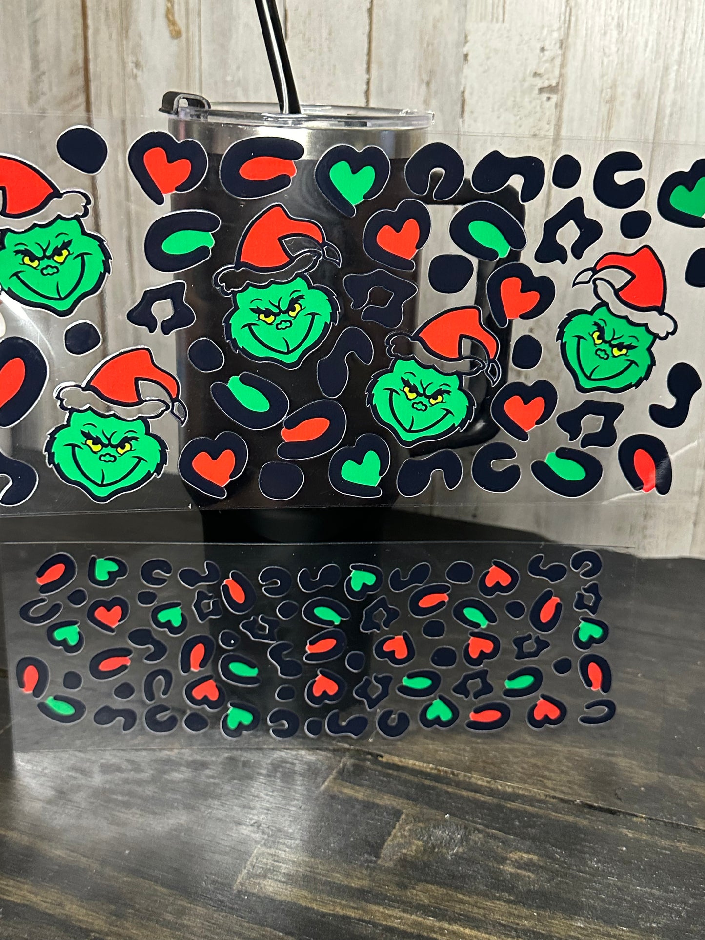 40 0z UV DTF Cup Wraps Top and Bottom- CHEETAH G MAN