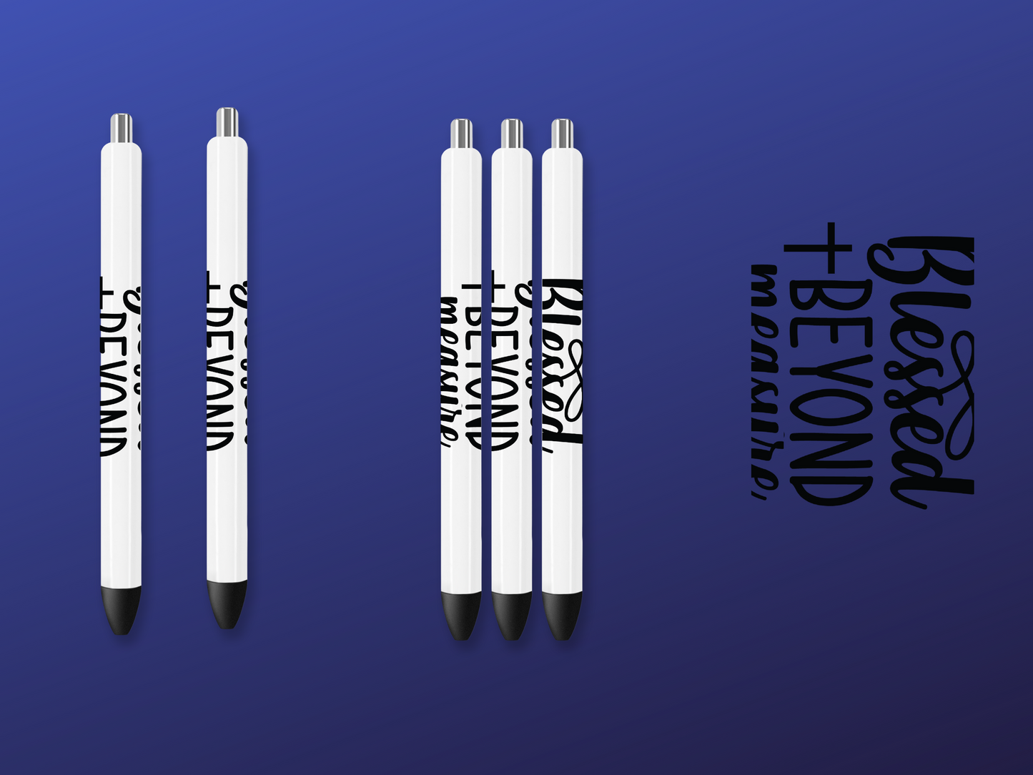 PEN WRAP - BLESSED BEYOND MEASURE