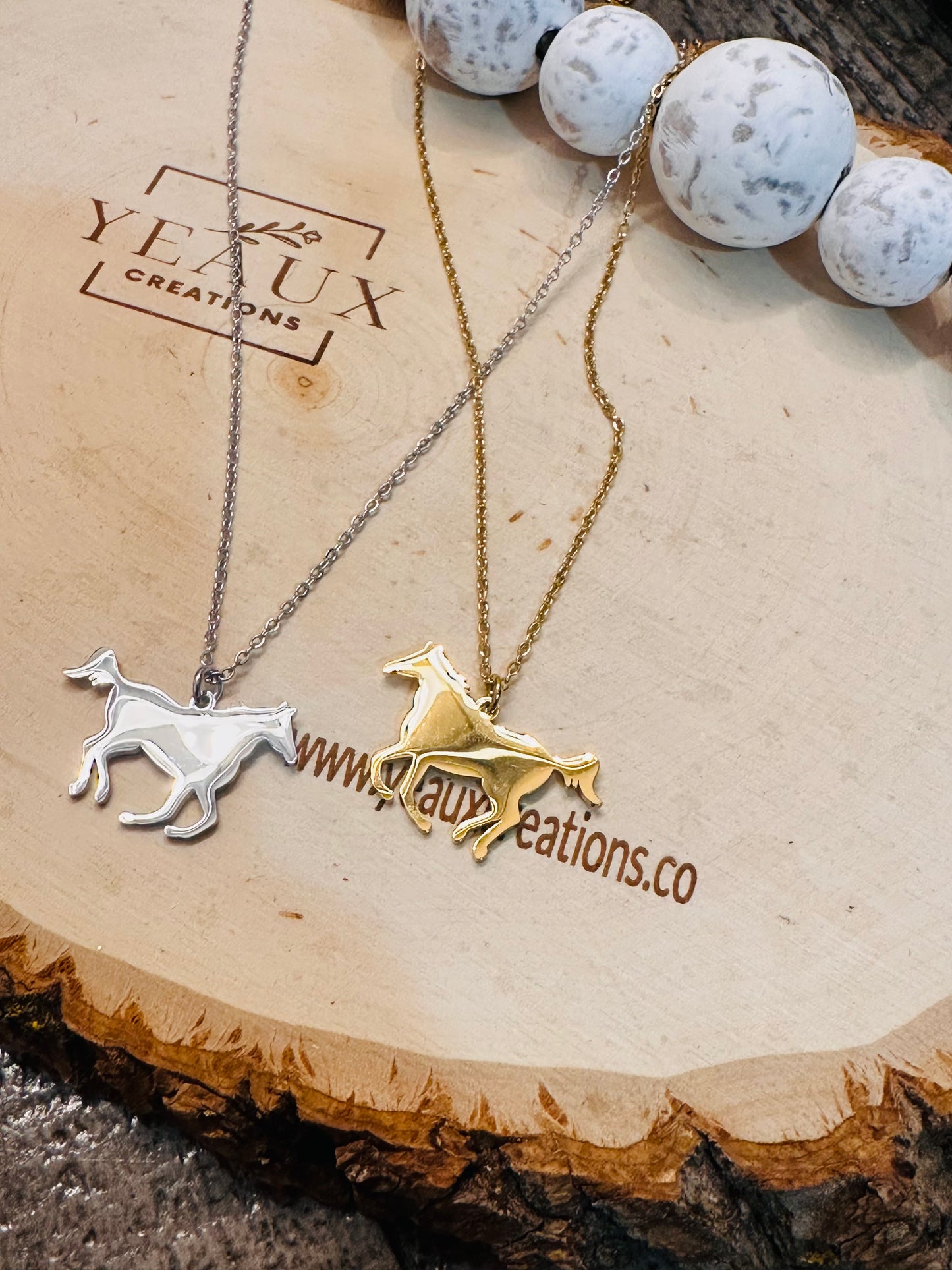 PERSONALIZED HORSE NECKLACE