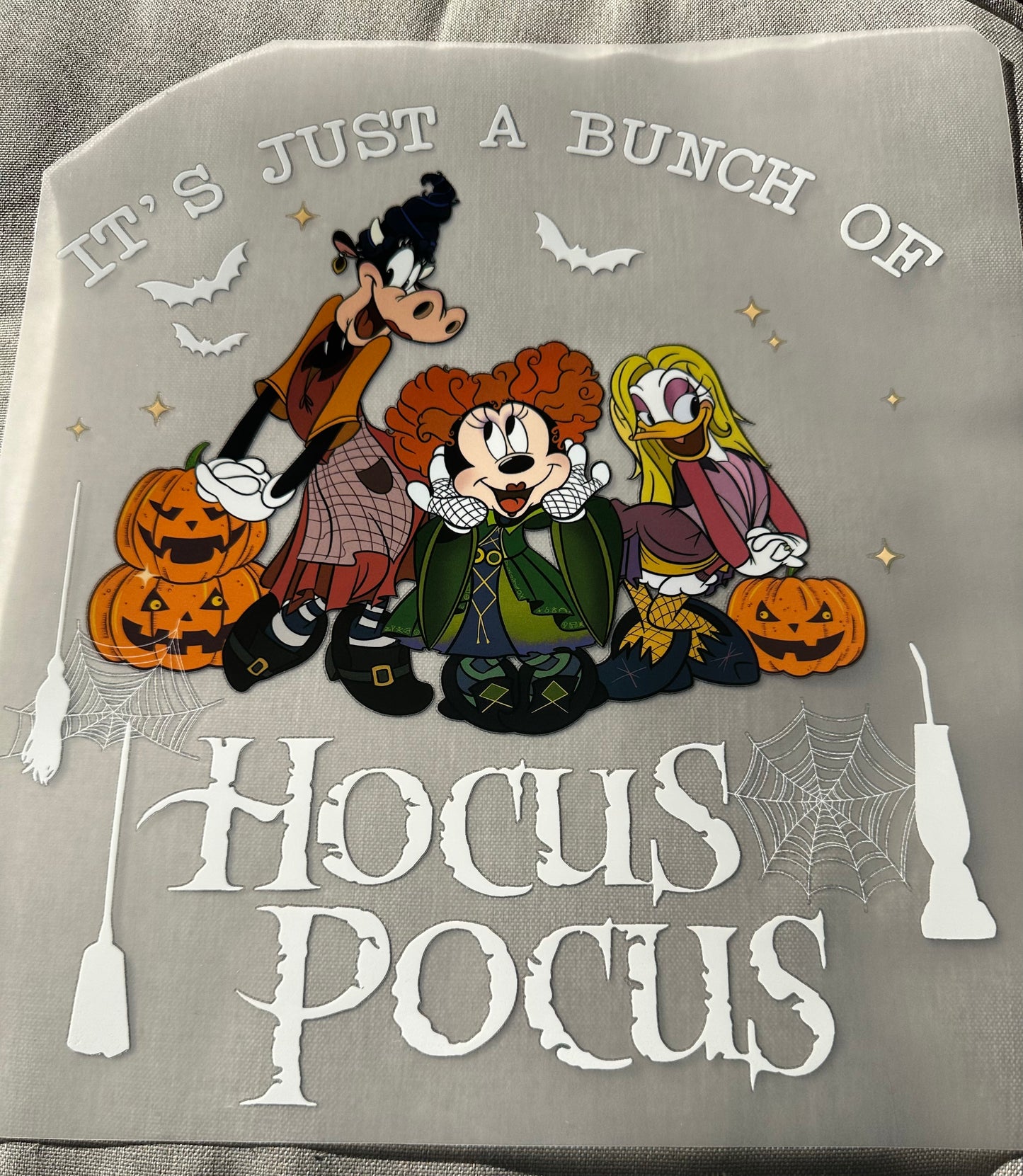 Full Color Screen Print Transfer- Just a Bunch of Hocus Pocus Disney