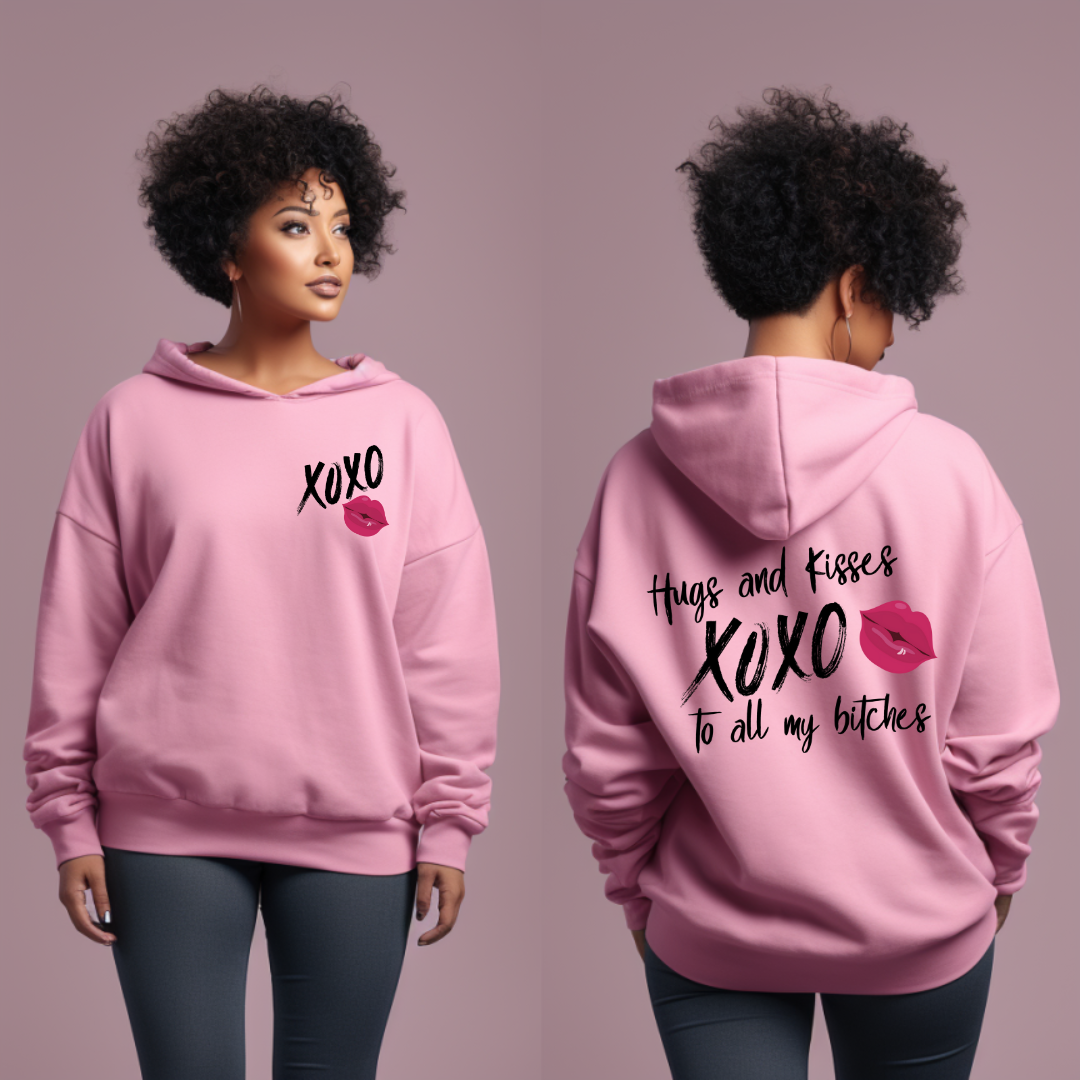 DTF Transfer- HUGS AND KISSES TO ALL MY B