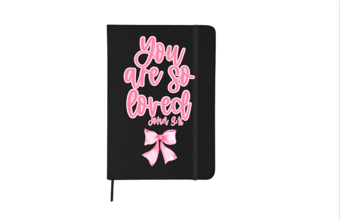 You are so Loved Journal Only, Glass Tumbler, Breast Cancer Awareness