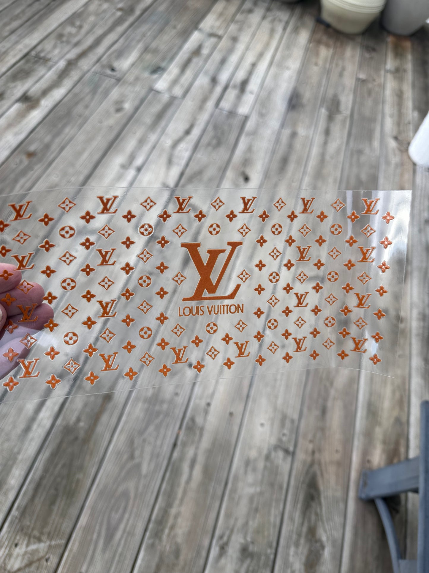 16 0z UV DTF Double Sided Cup Wrap- LUXURY PUMPKIN COLOR