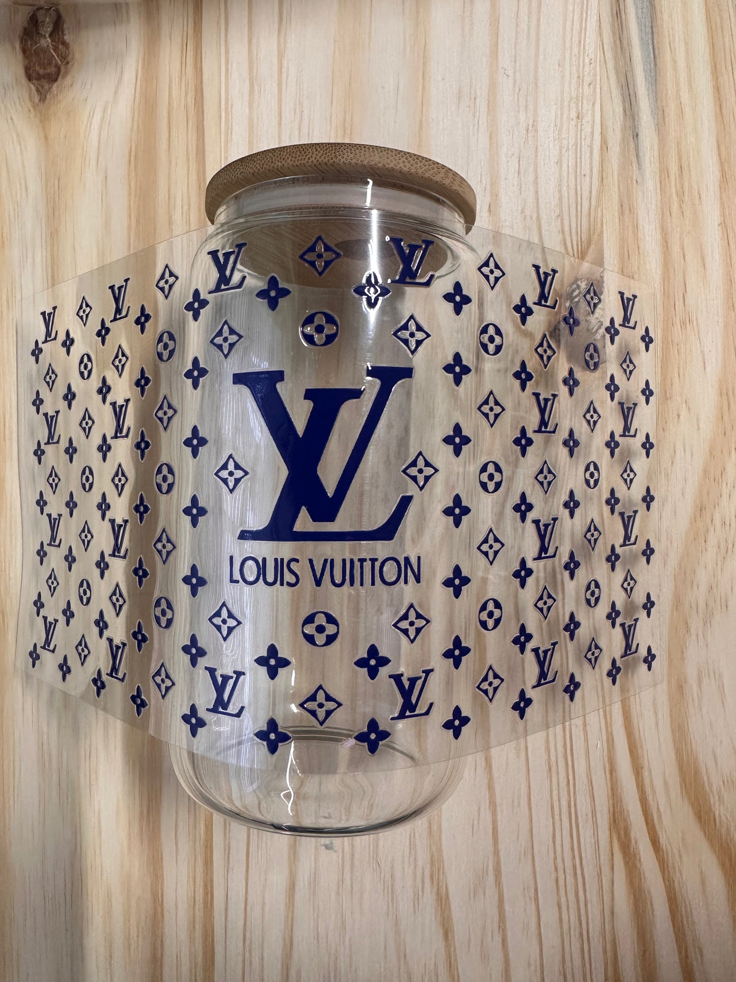 16 0z UV DTF Cup Wrap- LV (BLUE), DOUBLE SIDED