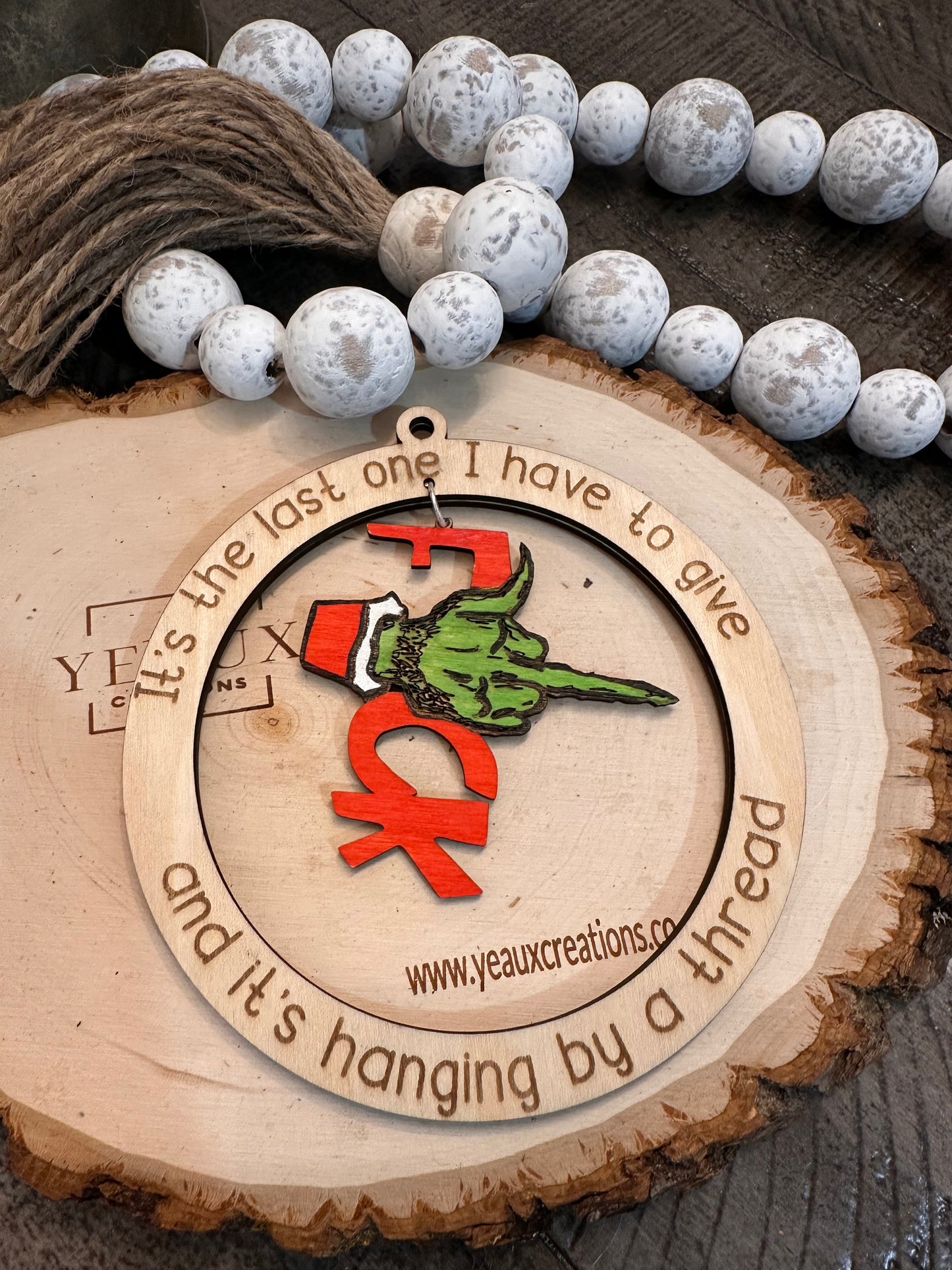 GREENMAN F**K MIDDLE FINGER ORNAMENT