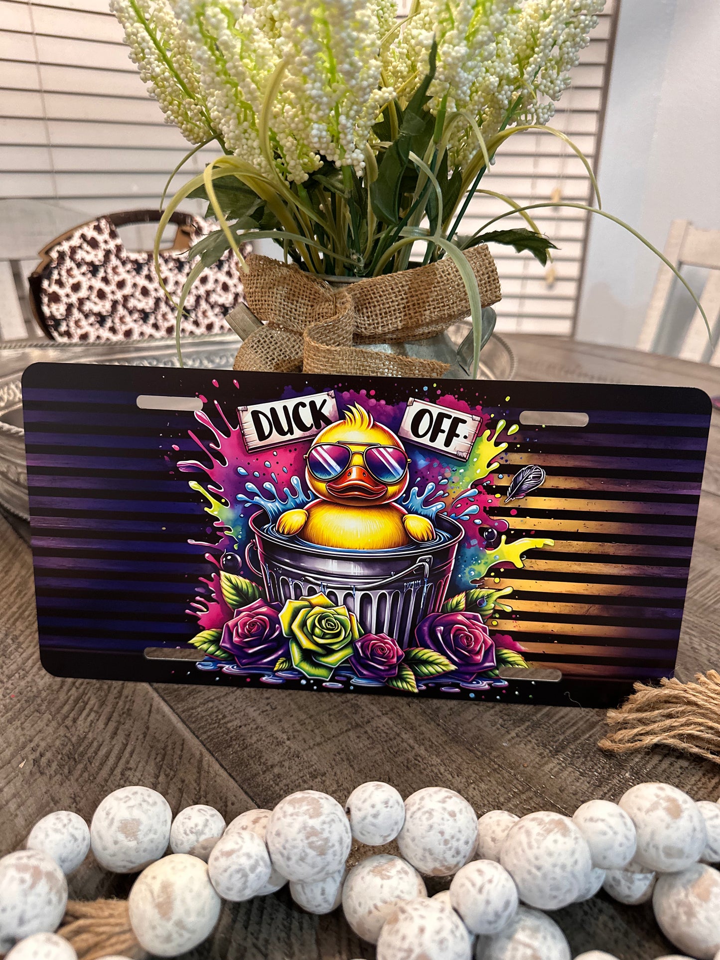 DUCK YOU-LICENSE PLATE