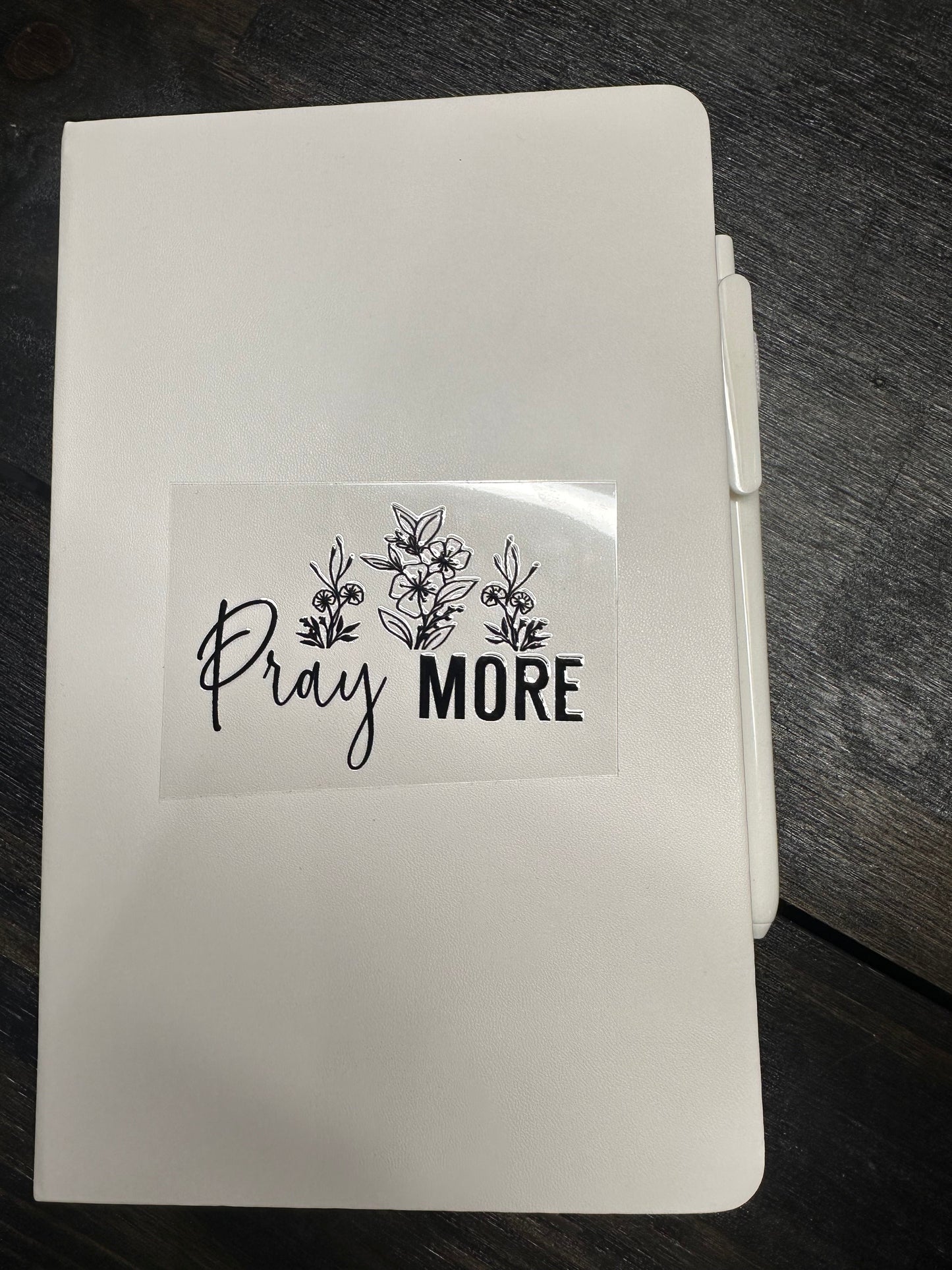 Journal Cover UV DTF- LIVIN ON A PRAYER (FRONT AND BACK)