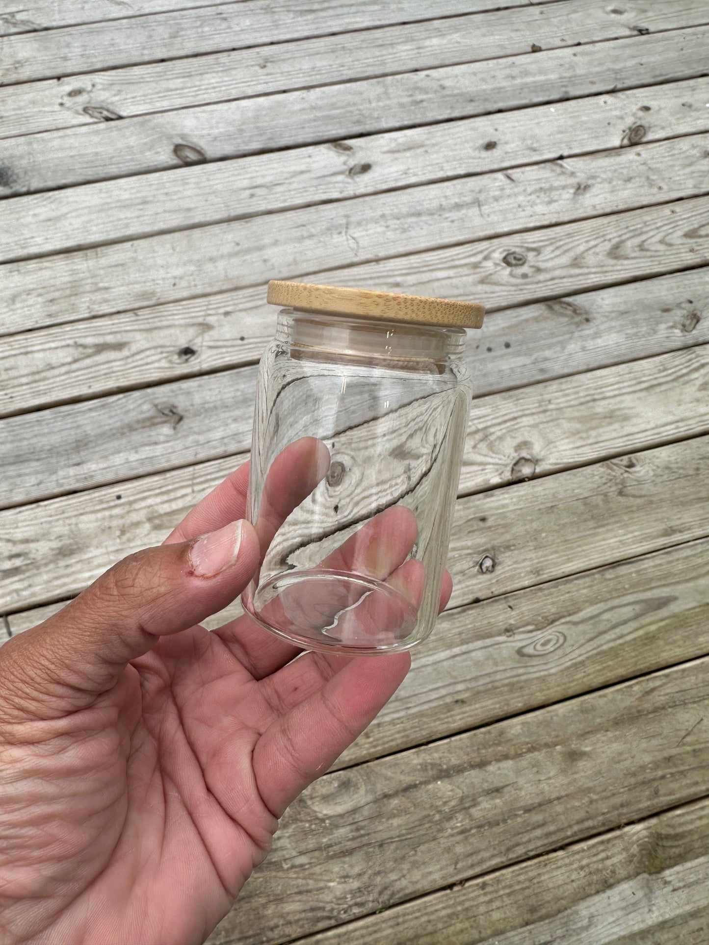 Blank 3.5oz mini libbey Glass Can shot Glass