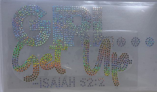 Spangle Transfer- GIRL...GET UP (HOLOGRAPHIC SILVER AND HOLOGRAPHIC GOLD)