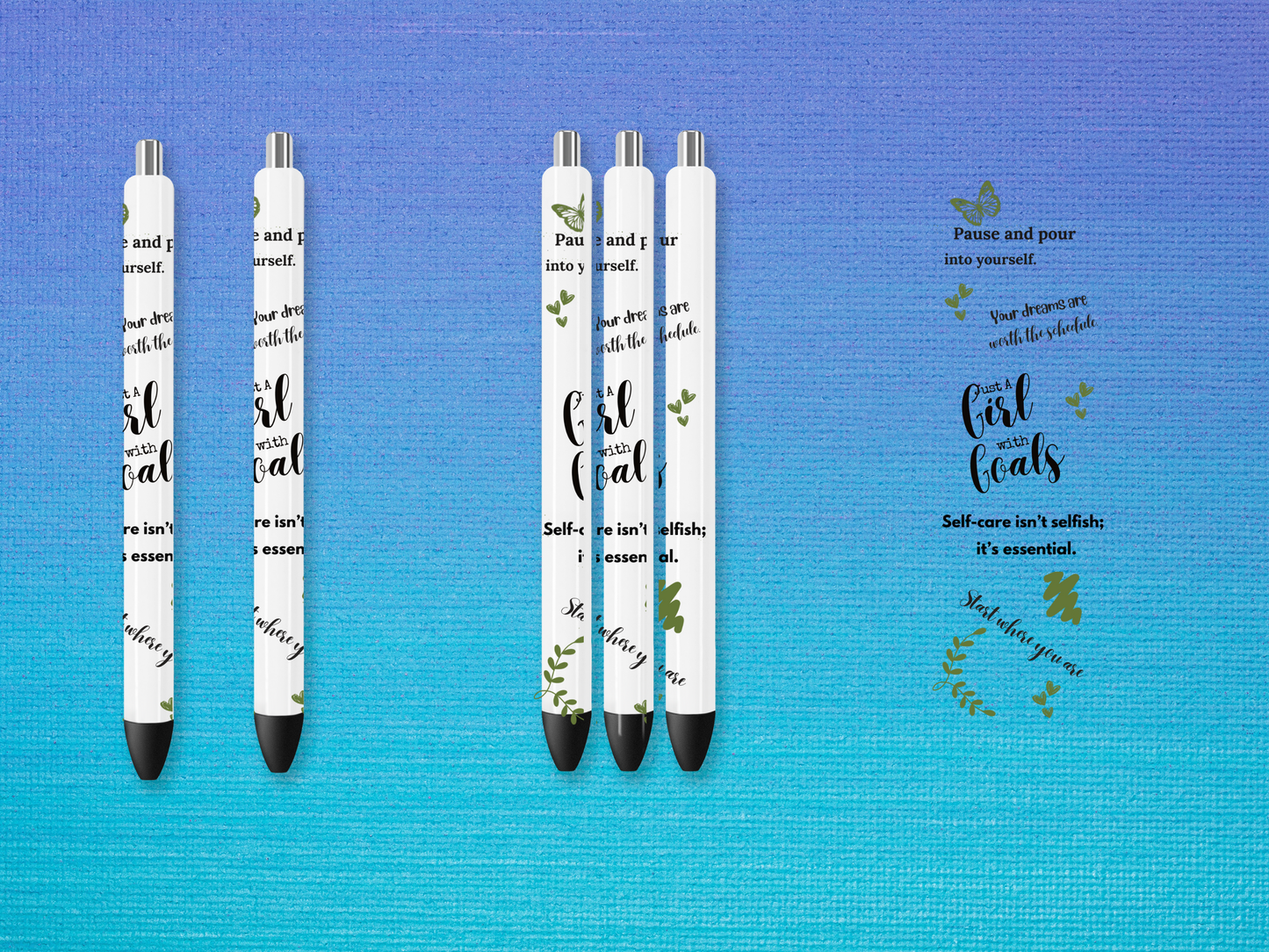 PEN WRAP - JUST A GIRL WITH GOALS