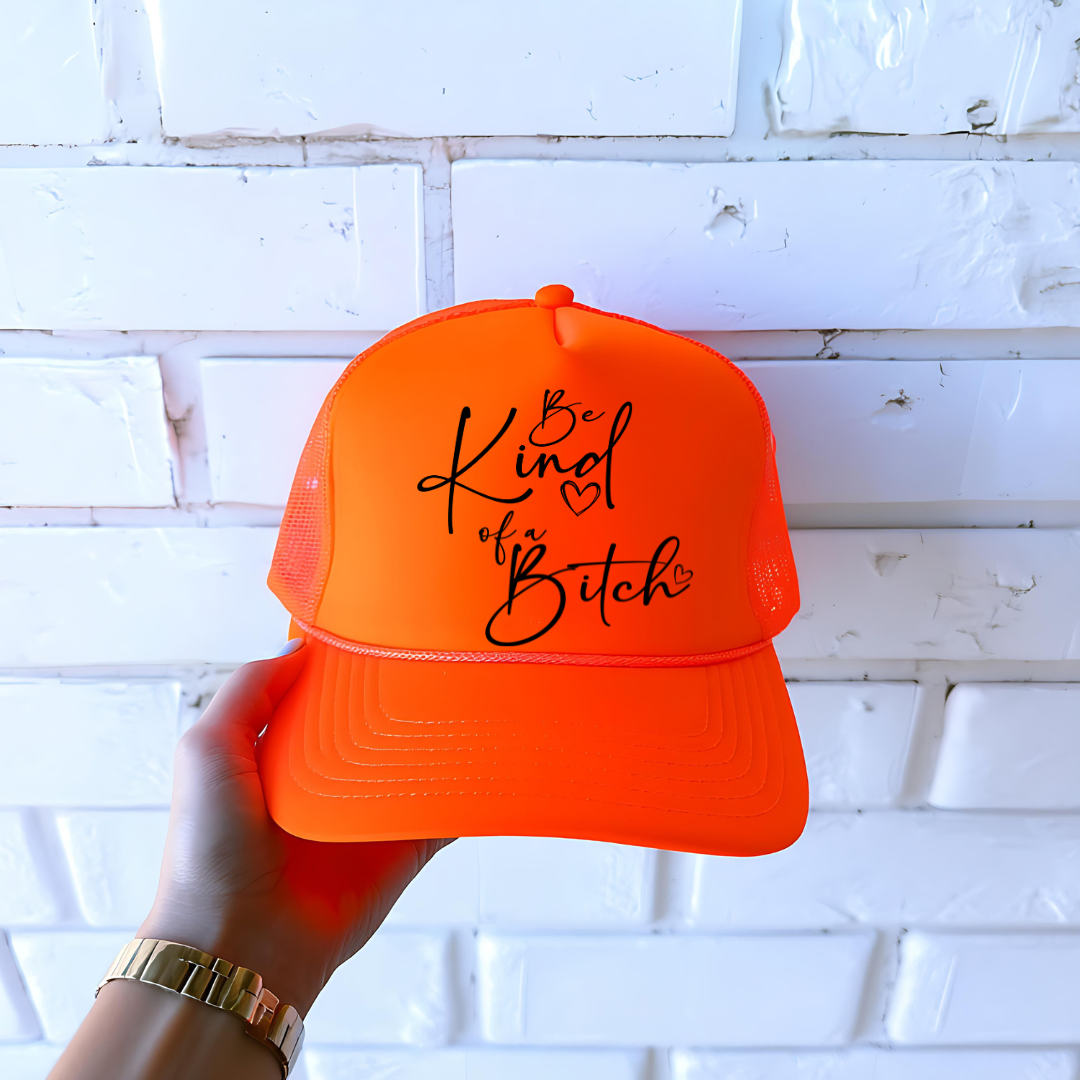 HAT TRANSFER-SINGLE COLOR SCREEN PRINT- KIND OF A B