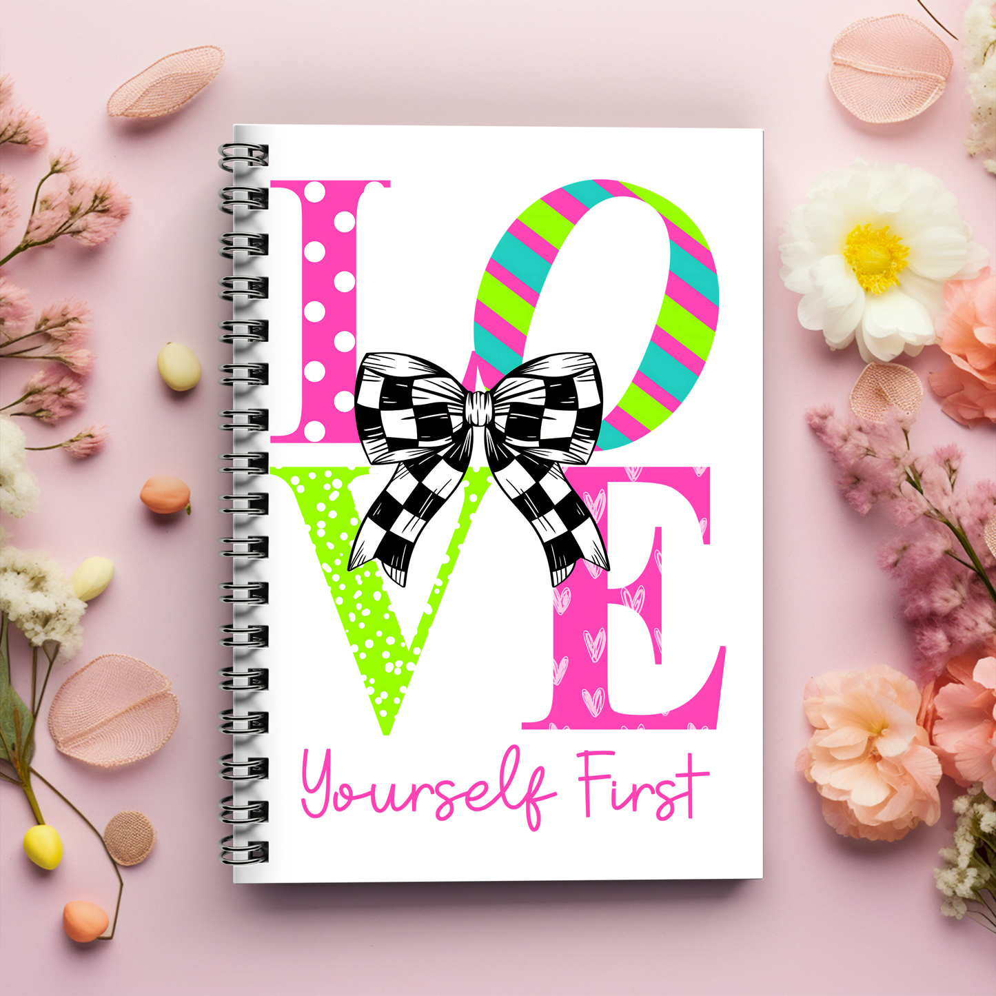 Journal Cover UV DTF- LOVE YOURSELF FIRST
