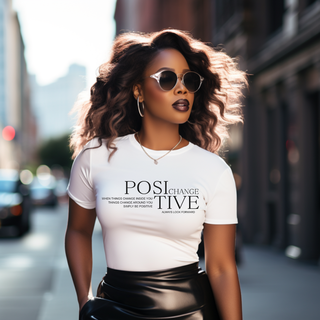 Single Color Screen Print - POSITIVE CHANGE