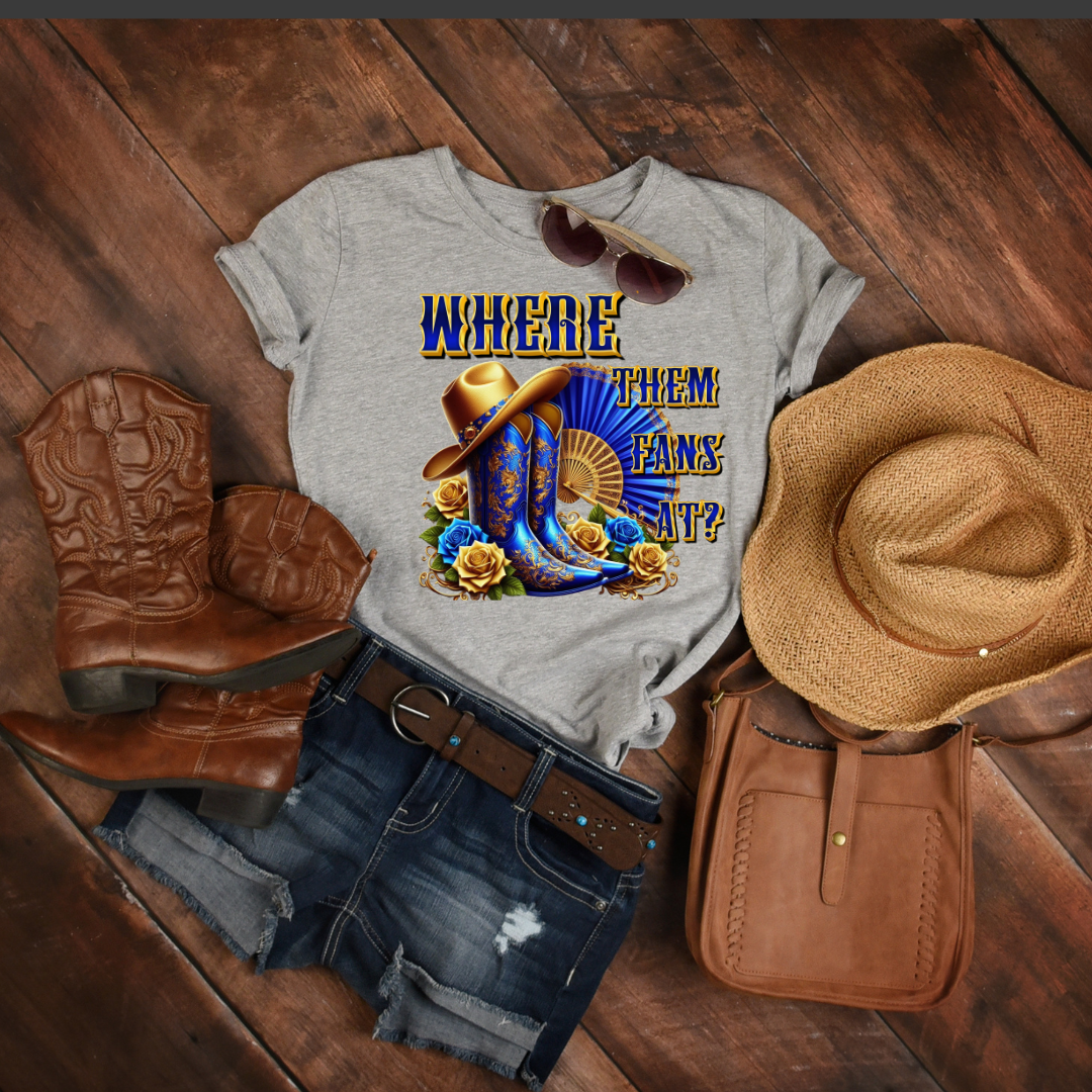 DTF Transfer- WHERE THEM FANS AT