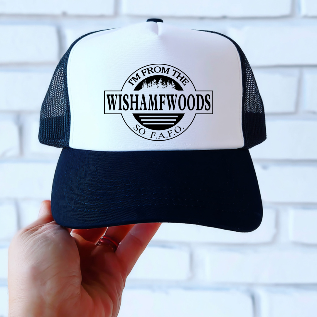 HAT TRANSFER-SINGLE COLOR SCREEN PRINT- WISHAMFWOODS