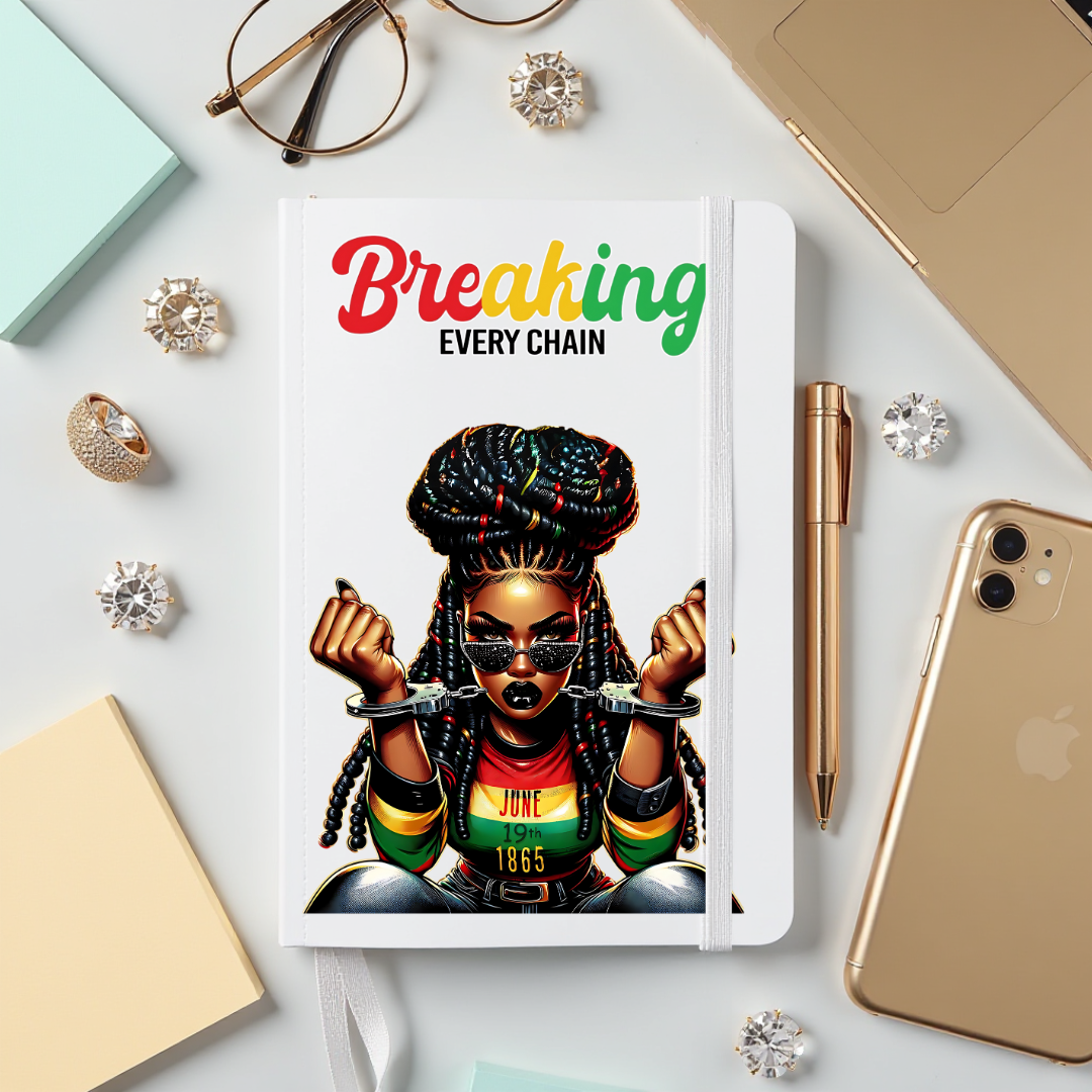 Journal Cover UV DTF- BREAKING EVERY CHAIN