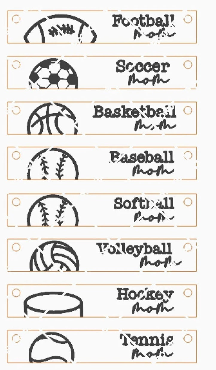 PERSONALIZED FLAT BAR SPORTS MOM NECKLACE