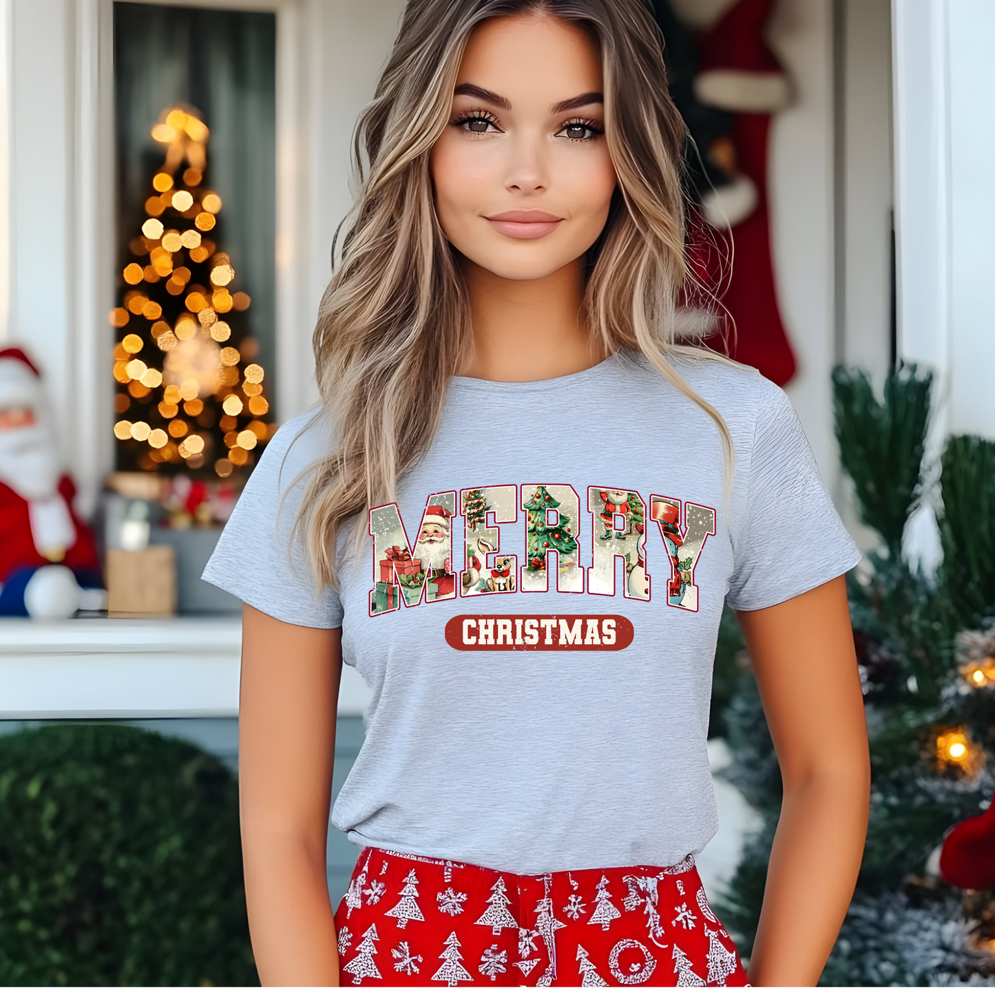 DTF Transfer- VINTAGE MERRY CHRISTMAS