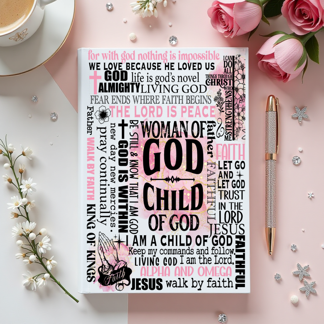 Journal Cover UV DTF- WOMAN OF GOD