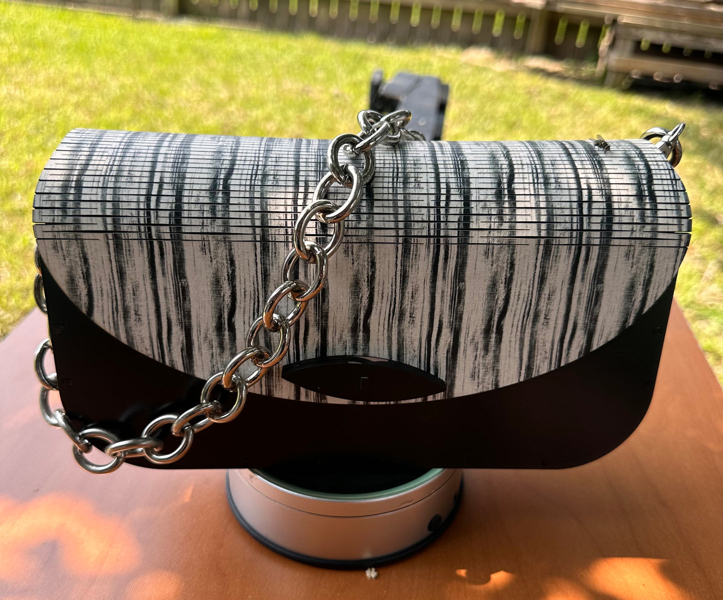 "SHAY" WOOD PURSE