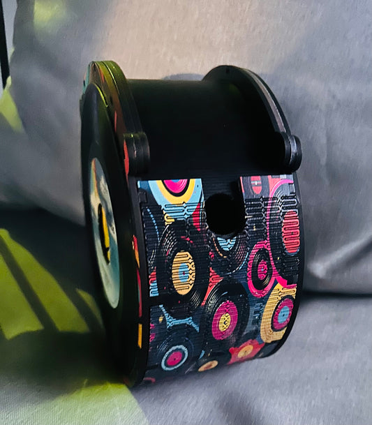 VINYL RECORD WOOD PURSE