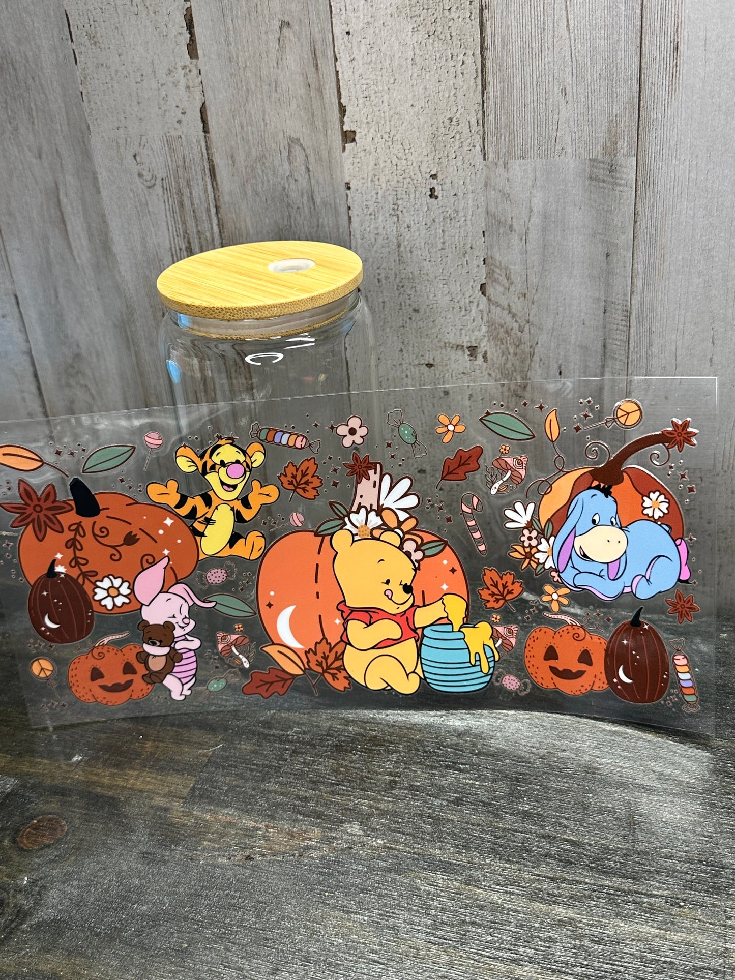16 0z UV DTF Cup Wrap- POOH AND FRIENDS