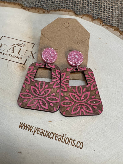 "BETTY" WOOD EARRINGS