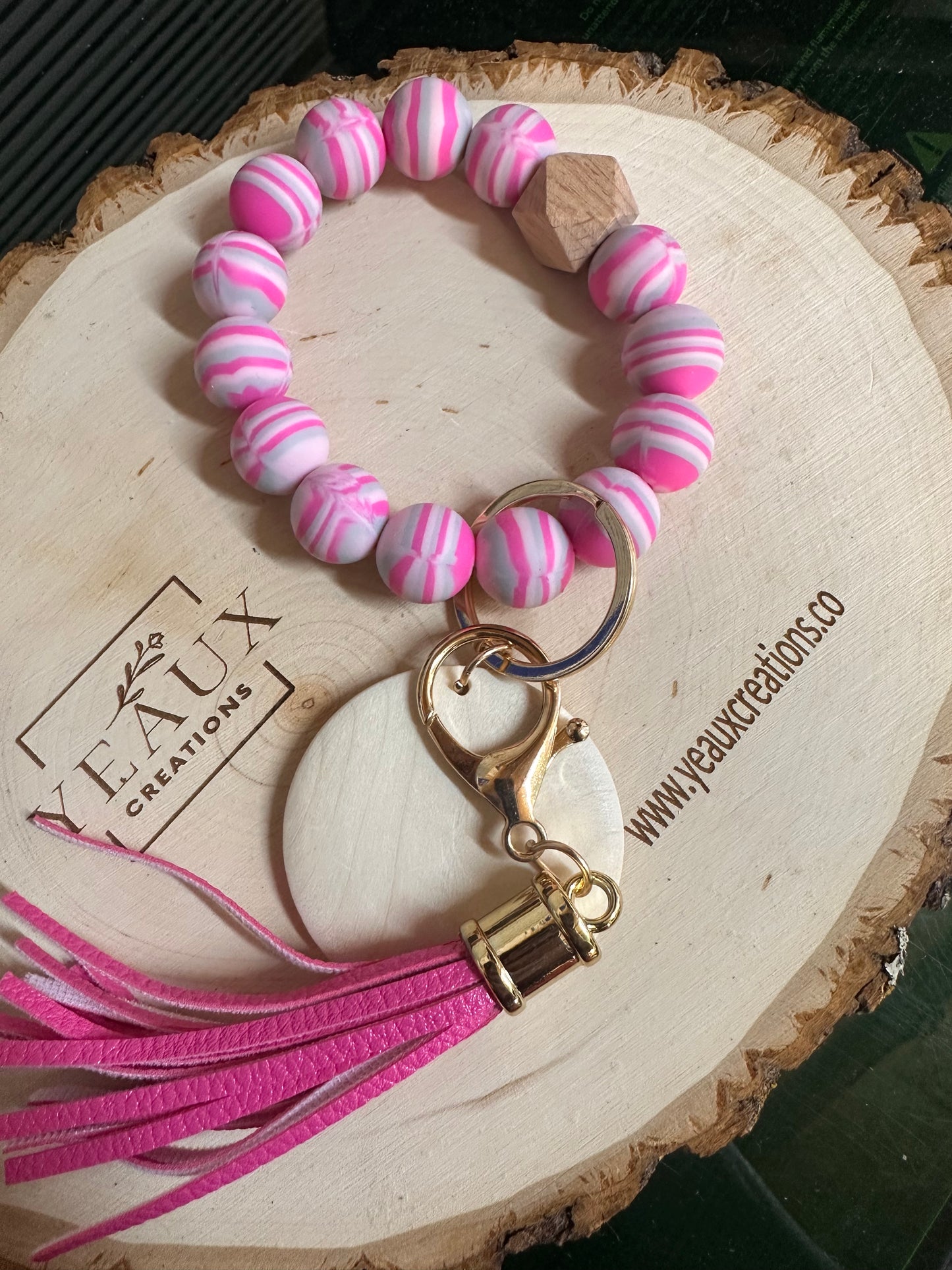 PERSONALIZED SILICONE KEYCHAIN BRACELET