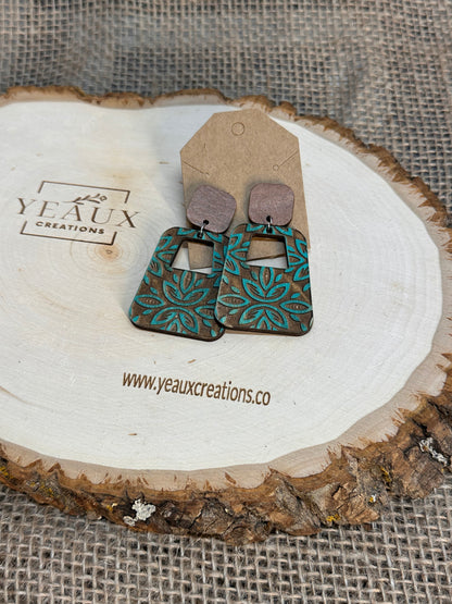 "BETTY" WOOD EARRINGS