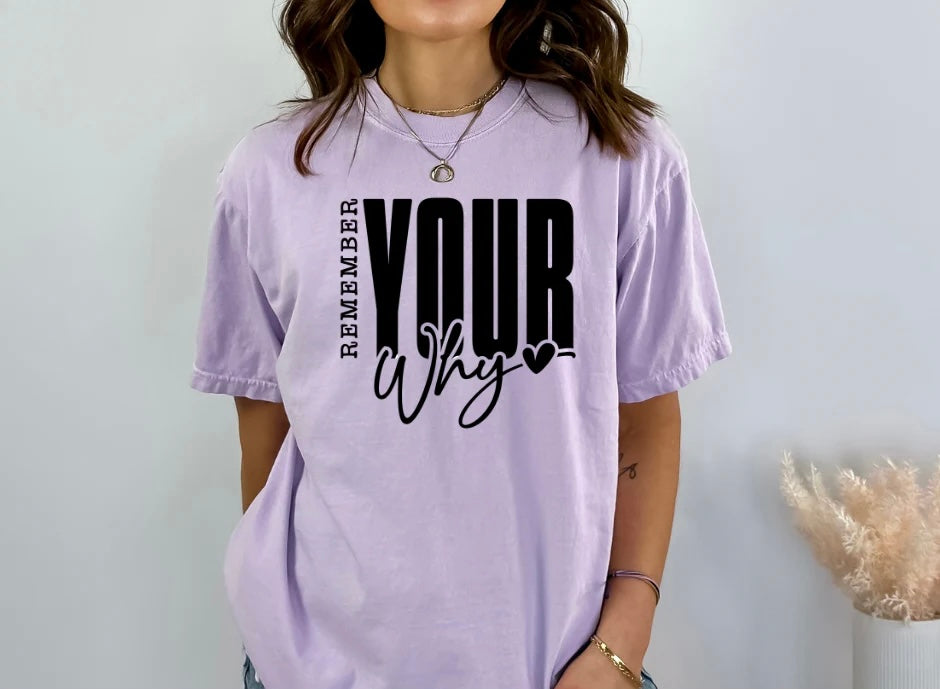 Single Color Screen Print- Remember Your Why