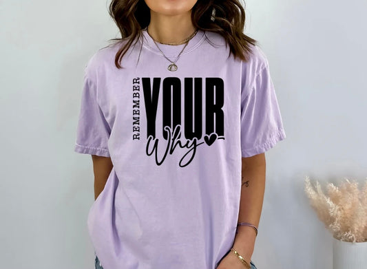Single Color Screen Print- Remember Your Why
