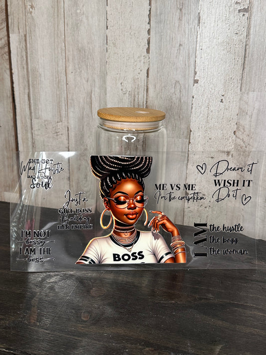 BOSS VIBES - 16 0z UV DTF DOUBLE SIDED Cup Wrap