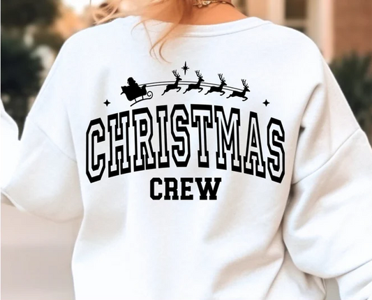 Single Color Screen Print- CHRISTMAS CREW VARSITY