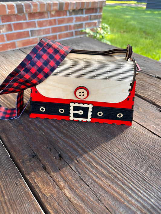 MRS CLAUSE WOOD PURSE