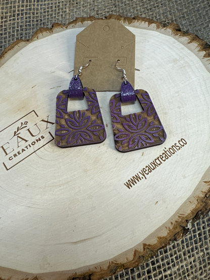 "BETTY" WOOD EARRINGS