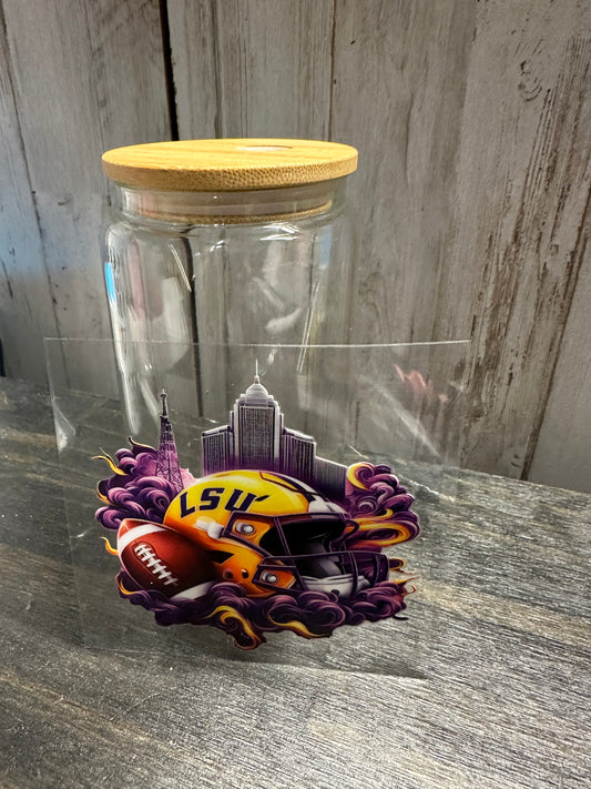 LSU -16 0z UV DTF Cup Decal