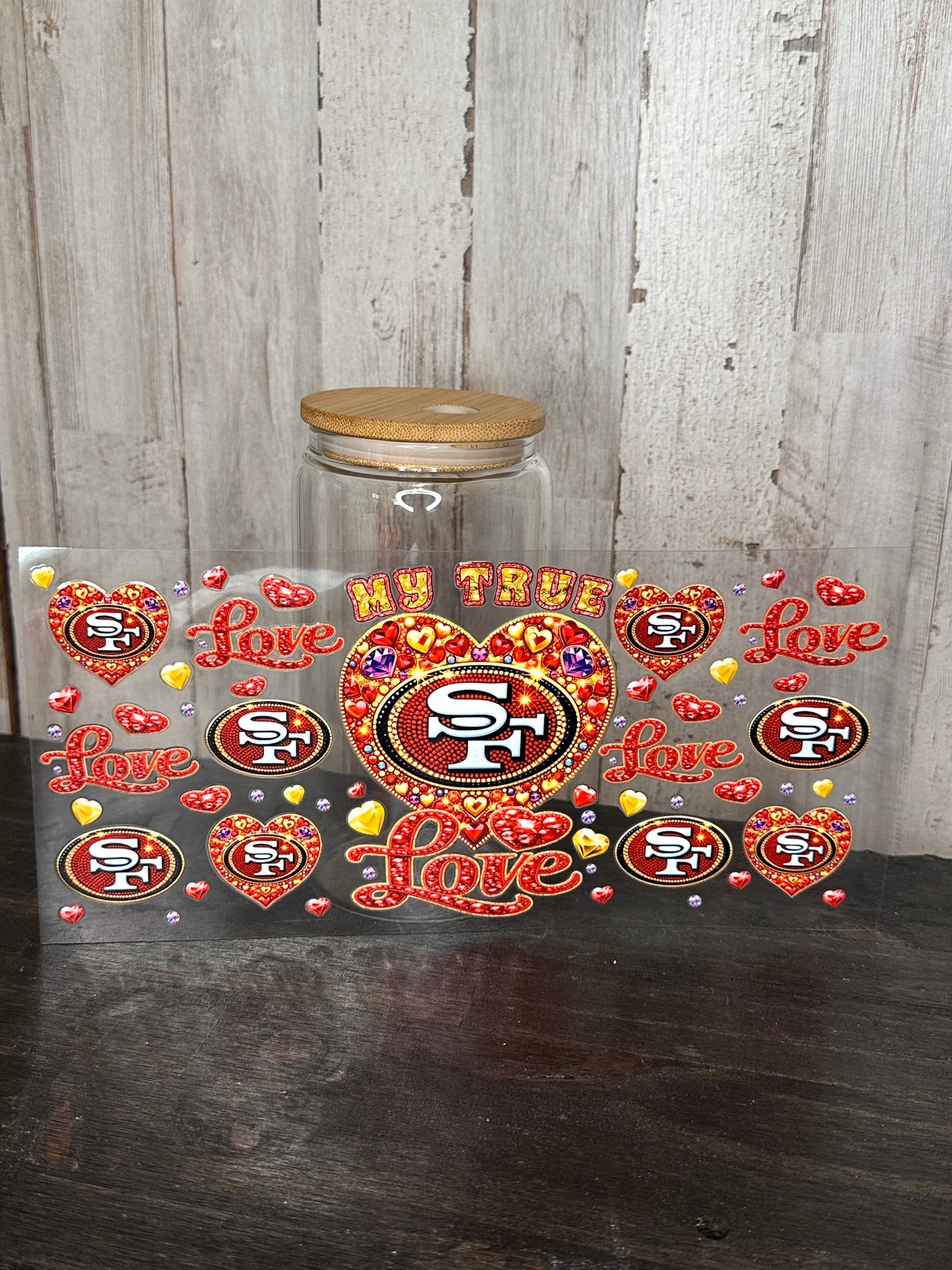 16 0z UV DTF DOUBLE SIDED Cup Wrap -LOVE FEMALE SPORTS TEAMS  (PICK TEAM)