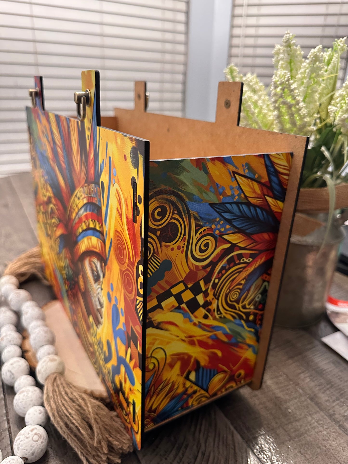 "THE NIJI" WOOD HANDBAG