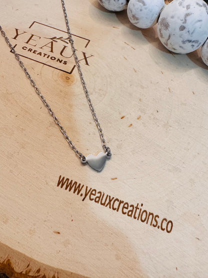 PERSONALIZED LINKED HEART NECKLACE (1,2,3,4,OR 5 HEARTS)