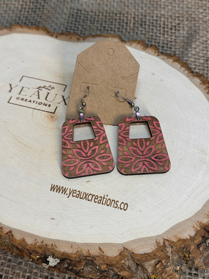 "BETTY" WOOD EARRINGS